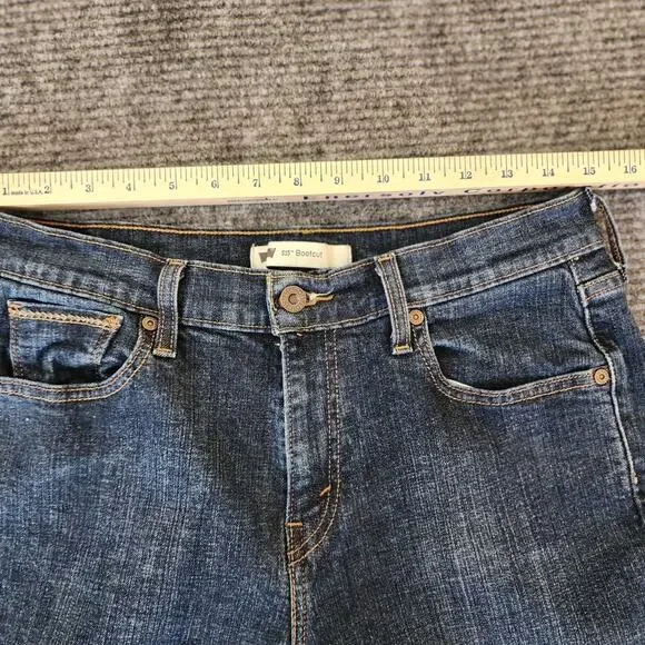 Vintage Levi's 515 Womens Stretch Bootcut Denim Jeans 10 - Picture 5 of 12